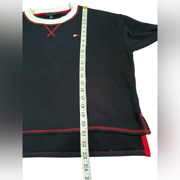 Tommy Hilfiger Women's Black Top with Red Accents size: M New without label - Picture 7 of 7